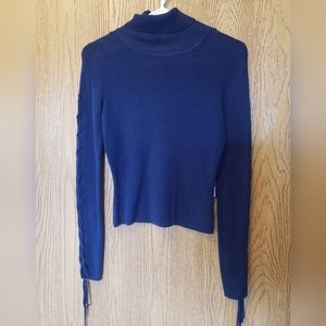 Joe Boxer Long Sleeve Turtle Neck Crop Top Size S